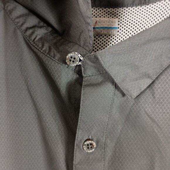 Columbia PFG Slack Tide Shirt Mens XXL Gray Fishing Vented UPF 50 Gorpcore - Picture 3 of 9